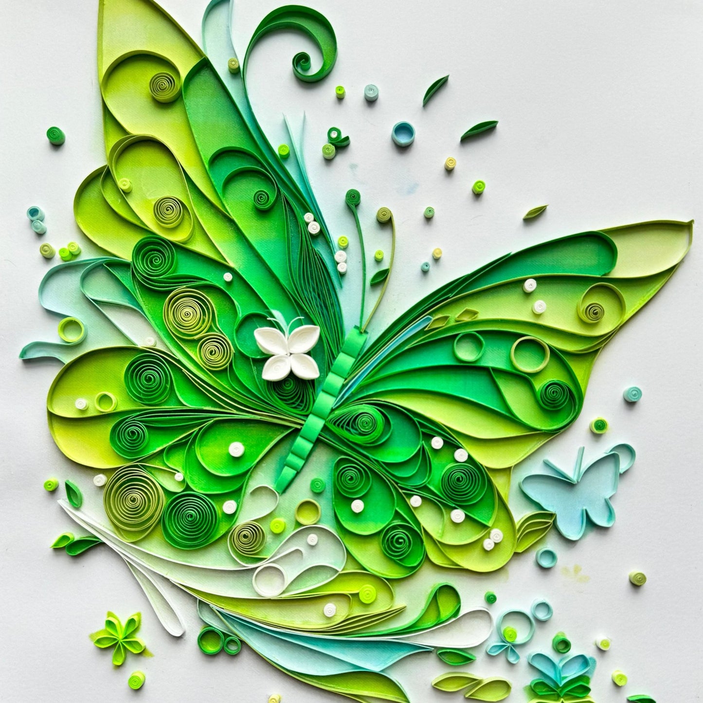 Butterfly Garden, Quilling Paper Wall Art, Paper Art, Handmade, Diygifts, Birthday Gift, Diy deco, Crafts, Paper craft, Home deco