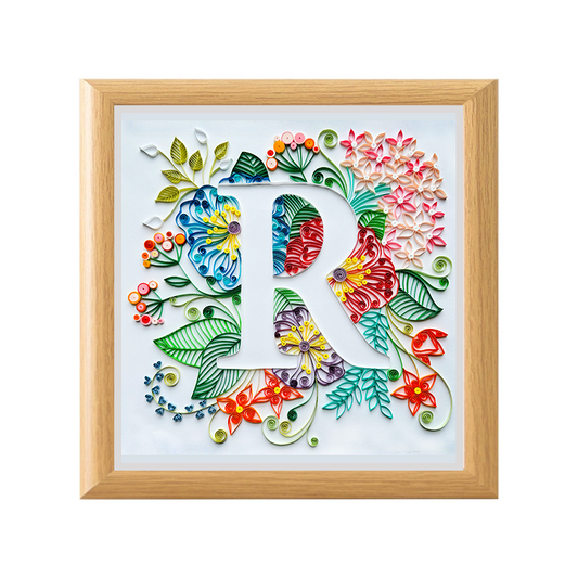 Papier à lettres initiales Quilling - Cadeaux artistiques initiaux pour vos proches, cadeau initial personnalisé